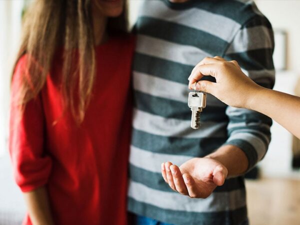 Keys handed over when moving